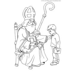 Dibujo para colorear: Día de San Nicolás (Fiestas y ocasiones especiales) #59157 - Dibujos para colorear
