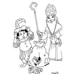Dibujo para colorear: Día de San Nicolás (Fiestas y ocasiones especiales) #59173 - Dibujos para colorear