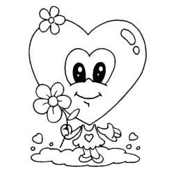 Dibujo para colorear: Día de San Valentín (Fiestas y ocasiones especiales) #53975 - Dibujos para Colorear e Imprimir Gratis