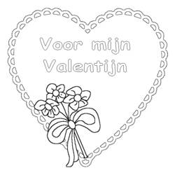 Dibujo para colorear: Día de San Valentín (Fiestas y ocasiones especiales) #54018 - Dibujos para Colorear e Imprimir Gratis