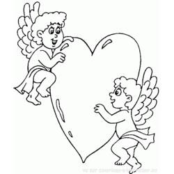 Dibujo para colorear: Día de San Valentín (Fiestas y ocasiones especiales) #54141 - Dibujos para colorear