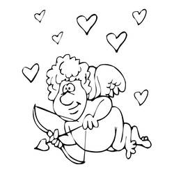 Dibujo para colorear: Día de San Valentín (Fiestas y ocasiones especiales) #54147 - Dibujos para Colorear e Imprimir Gratis