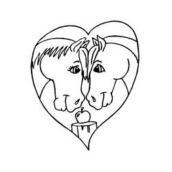 Dibujo para colorear: Día de San Valentín (Fiestas y ocasiones especiales) #54154 - Dibujos para Colorear e Imprimir Gratis