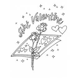 Dibujo para colorear: Día de San Valentín (Fiestas y ocasiones especiales) #54190 - Dibujos para Colorear e Imprimir Gratis