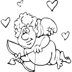 Dibujo para colorear: Día de San Valentín (Fiestas y ocasiones especiales) #54215 - Dibujos para Colorear e Imprimir Gratis