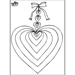 Dibujo para colorear: Día de San Valentín (Fiestas y ocasiones especiales) #54288 - Dibujos para Colorear e Imprimir Gratis