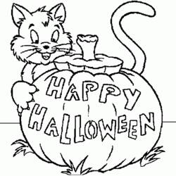 Dibujo para colorear: Halloween (Fiestas y ocasiones especiales) #55150 - Dibujos para colorear