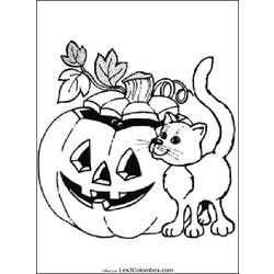 Dibujo para colorear: Halloween (Fiestas y ocasiones especiales) #55151 - Dibujos para colorear
