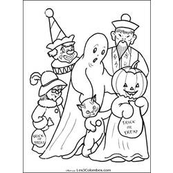 Dibujo para colorear: Halloween (Fiestas y ocasiones especiales) #55160 - Dibujos para Colorear e Imprimir Gratis