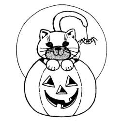Dibujo para colorear: Halloween (Fiestas y ocasiones especiales) #55179 - Dibujos para colorear