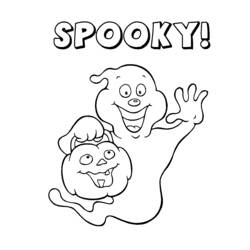 Dibujo para colorear: Halloween (Fiestas y ocasiones especiales) #55212 - Dibujos para Colorear e Imprimir Gratis