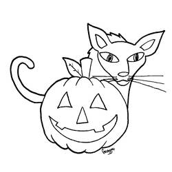 Dibujo para colorear: Halloween (Fiestas y ocasiones especiales) #55218 - Dibujos para Colorear e Imprimir Gratis