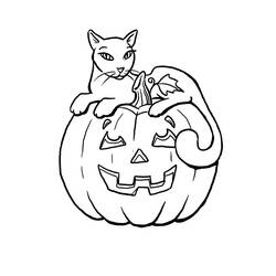 Dibujo para colorear: Halloween (Fiestas y ocasiones especiales) #55249 - Dibujos para colorear