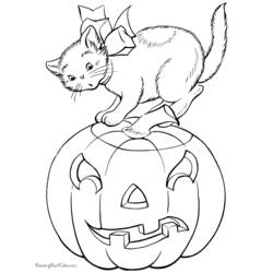 Dibujo para colorear: Halloween (Fiestas y ocasiones especiales) #55252 - Dibujos para Colorear e Imprimir Gratis