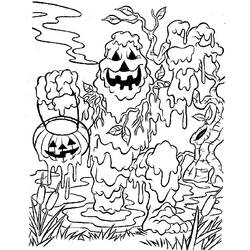 Dibujo para colorear: Halloween (Fiestas y ocasiones especiales) #55266 - Dibujos para Colorear e Imprimir Gratis