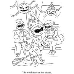 Dibujo para colorear: Halloween (Fiestas y ocasiones especiales) #55285 - Dibujos para Colorear e Imprimir Gratis