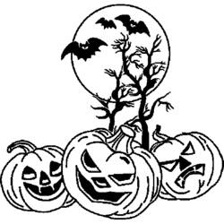 Dibujo para colorear: Halloween (Fiestas y ocasiones especiales) #55289 - Dibujos para Colorear e Imprimir Gratis