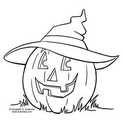 Dibujo para colorear: Halloween (Fiestas y ocasiones especiales) #55291 - Dibujos para colorear