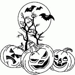 Dibujo para colorear: Halloween (Fiestas y ocasiones especiales) #55298 - Dibujos para Colorear e Imprimir Gratis