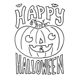 Dibujo para colorear: Halloween (Fiestas y ocasiones especiales) #55328 - Dibujos para colorear