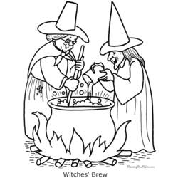 Dibujo para colorear: Halloween (Fiestas y ocasiones especiales) #55358 - Dibujos para Colorear e Imprimir Gratis