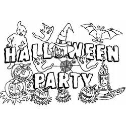 Dibujo para colorear: Halloween (Fiestas y ocasiones especiales) #55411 - Dibujos para Colorear e Imprimir Gratis