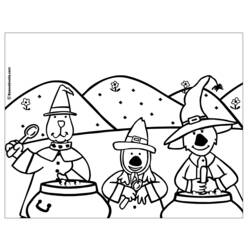 Dibujo para colorear: Halloween (Fiestas y ocasiones especiales) #55455 - Dibujos para Colorear e Imprimir Gratis