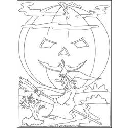 Dibujo para colorear: Halloween (Fiestas y ocasiones especiales) #55463 - Dibujos para Colorear e Imprimir Gratis