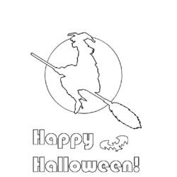 Dibujo para colorear: Halloween (Fiestas y ocasiones especiales) #55477 - Dibujos para Colorear e Imprimir Gratis