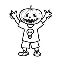 Dibujo para colorear: Halloween (Fiestas y ocasiones especiales) #55479 - Dibujos para Colorear e Imprimir Gratis