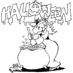 Dibujo para colorear: Halloween (Fiestas y ocasiones especiales) #55517 - Dibujos para Colorear e Imprimir Gratis