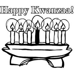 Dibujo para colorear: Kwanzaa (Fiestas y ocasiones especiales) #60406 - Dibujos para colorear