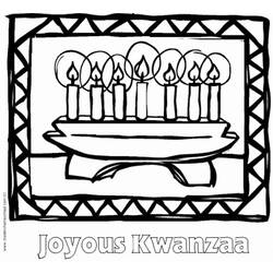 Dibujo para colorear: Kwanzaa (Fiestas y ocasiones especiales) #60408 - Dibujos para Colorear e Imprimir Gratis