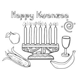 Dibujo para colorear: Kwanzaa (Fiestas y ocasiones especiales) #60412 - Dibujos para colorear