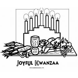 Dibujo para colorear: Kwanzaa (Fiestas y ocasiones especiales) #60425 - Dibujos para colorear