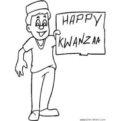 Dibujo para colorear: Kwanzaa (Fiestas y ocasiones especiales) #60471 - Dibujos para Colorear e Imprimir Gratis