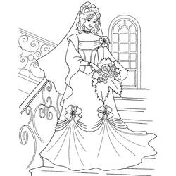 Dibujo para colorear: Matrimonio (Fiestas y ocasiones especiales) #55967 - Dibujos para colorear