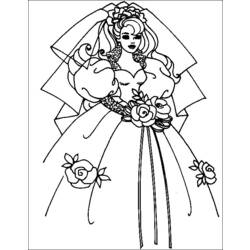 Dibujo para colorear: Matrimonio (Fiestas y ocasiones especiales) #56022 - Dibujos para Colorear e Imprimir Gratis