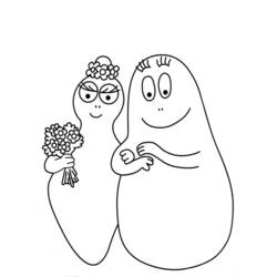 Dibujo para colorear: Matrimonio (Fiestas y ocasiones especiales) #56023 - Dibujos para colorear