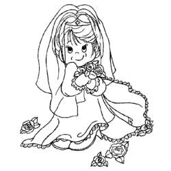 Dibujo para colorear: Matrimonio (Fiestas y ocasiones especiales) #56042 - Dibujos para Colorear e Imprimir Gratis