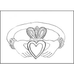 Dibujo para colorear: Matrimonio (Fiestas y ocasiones especiales) #56068 - Dibujos para Colorear e Imprimir Gratis