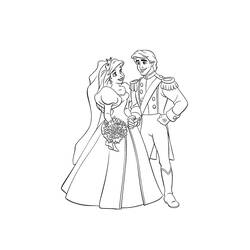 Dibujo para colorear: Matrimonio (Fiestas y ocasiones especiales) #56079 - Dibujos para colorear