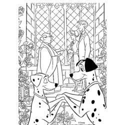 Dibujo para colorear: Matrimonio (Fiestas y ocasiones especiales) #56110 - Dibujos para Colorear e Imprimir Gratis