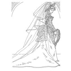 Dibujo para colorear: Matrimonio (Fiestas y ocasiones especiales) #56120 - Dibujos para Colorear e Imprimir Gratis
