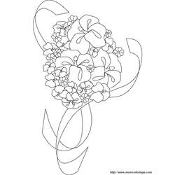 Dibujo para colorear: Matrimonio (Fiestas y ocasiones especiales) #56132 - Dibujos para Colorear e Imprimir Gratis