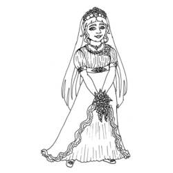 Dibujo para colorear: Matrimonio (Fiestas y ocasiones especiales) #56205 - Dibujos para Colorear e Imprimir Gratis