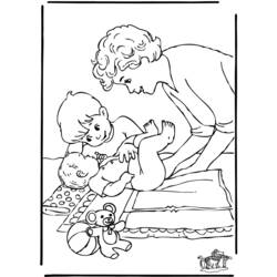 Dibujo para colorear: Nacimiento (Fiestas y ocasiones especiales) #55630 - Dibujos para colorear