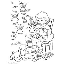 Dibujo para colorear: Navidad (Fiestas y ocasiones especiales) #54832 - Dibujos para Colorear e Imprimir Gratis