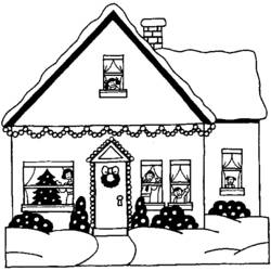 Dibujo para colorear: Navidad (Fiestas y ocasiones especiales) #54905 - Dibujos para Colorear e Imprimir Gratis