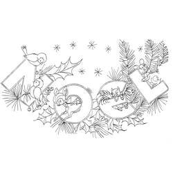 Dibujo para colorear: Navidad (Fiestas y ocasiones especiales) #54916 - Dibujos para Colorear y Pintar